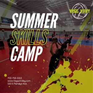 Summer volleyball camp 2024 in Las Vegas and Henderson for boys and girls ages 11-14 by Vegas Volley - club volleyball