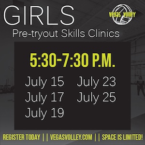 2024 girls volleyball club pretryout clinics - vegas volley - club volleyball in las vegas and henderson nevada