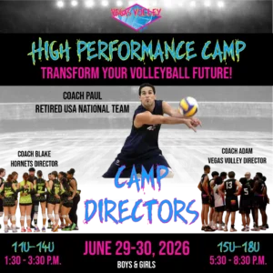elite high performance volleyball camp henderson las vegas boys girls vegas volley